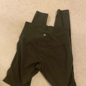 Green lulu align leggings